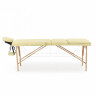 Массажный стол складной MED-MOS JF-AY01 3-х секционный, деревянная рама, бежевый (60)