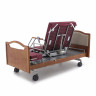 Кровать для лежачих больных электрическая MED-MOS DB-2B с поворот.креслом в правую сторону (коричневый)